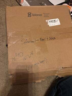 Spiareal Peel and Stick 12x12 Gray Marble Vinyl Floor Tiless (Pack of 12)